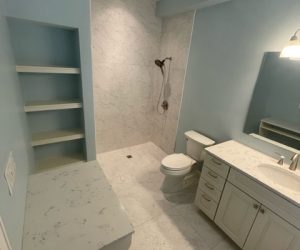 South Tampa Bathroom Remodel with Zero Entry