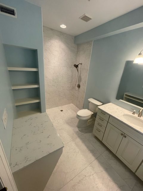 South Tampa Bathroom Remodel with Zero Entry